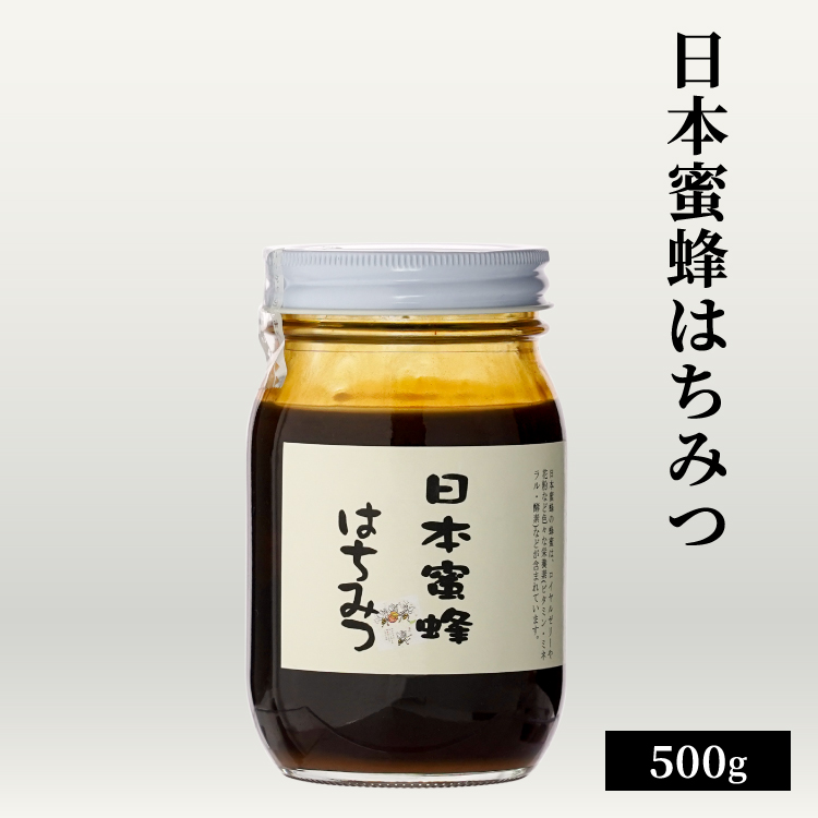 日本蜜蜂 はちみつ 500g / 小型